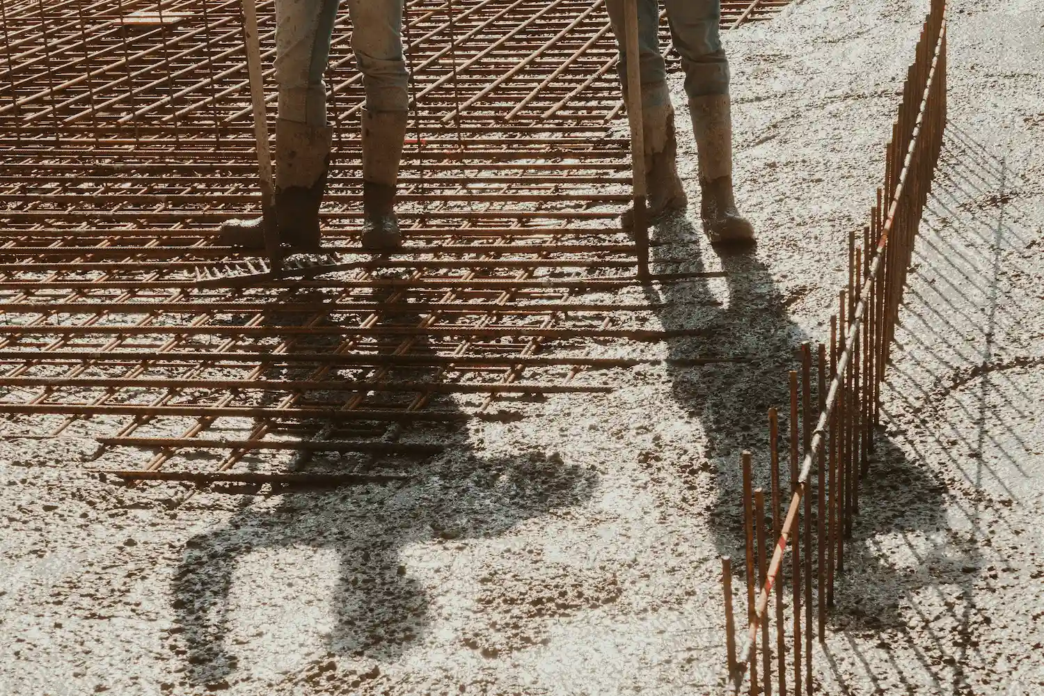 An image of one of the Pueblo Concrete Crews pouring a slab